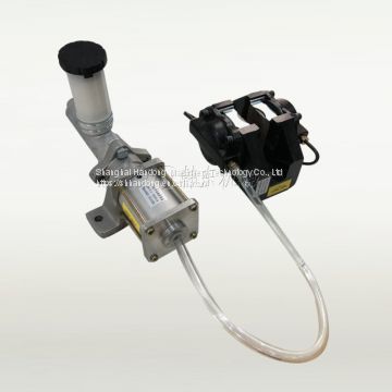 Hydraulic disc brake with air oil transformer