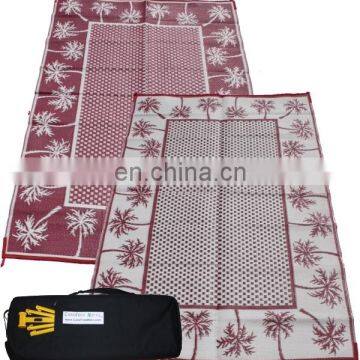 Patio Rug Caravan Mat 100% Polypropylene Tubing Weave With Polyester Binding photo-5