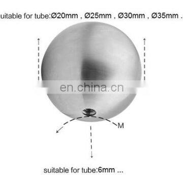 Balustrade Fitting Stainless Steel 316/304 Threaded Hole Small Sphere Ball M6 Screw Fixed Satin Polished photo-3