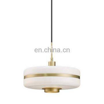 Decor aluminum and glass ceiling E27 ring pendant lamp