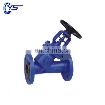 Y type DN50 PN16 Bellows Seal GS C25 Globe Valve for Chemical industry