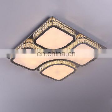 Modern minimalist fashion led ultra-thin ed stainless steel crystal lamp