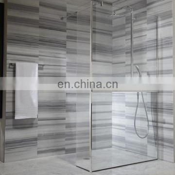 Glass single sliding door customized shower cubicle