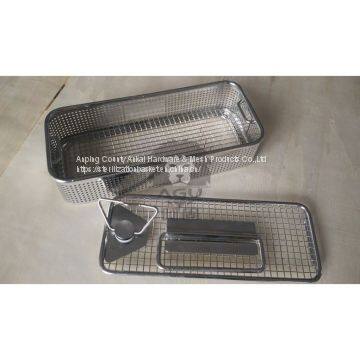 Instrument Sterilization Basket with perforated sides and lid