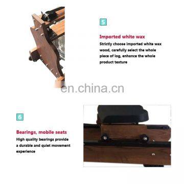2018 Gym Fitness Equipment Stable Wood Water Rower/ Classical Rowing Machine