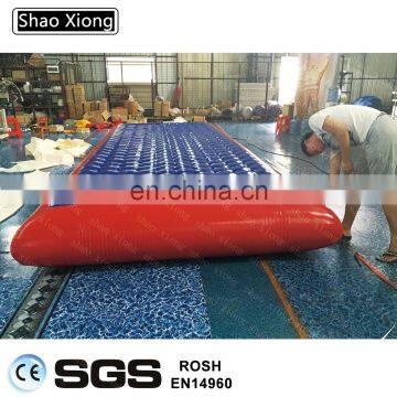 Red And Blue Gymnastics Track Inflatable Air Mat Tumble Track For Sale