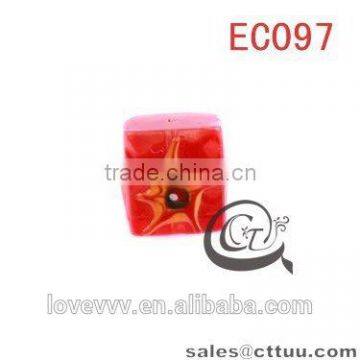 Wholesale Top Quantity Acrylic Pink Glass Round Beads EC096 (DIY) photo-2
