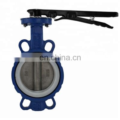 Bundor PTFE Seat Wafer Type butterfly Valve D71F-10/16