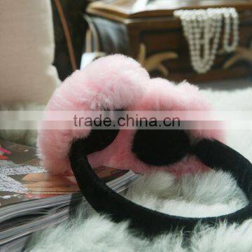 mouton sheepskin ear muff made in China