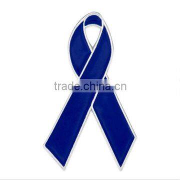 Free Sample Blue Awareness Ribbon Lapel Pin