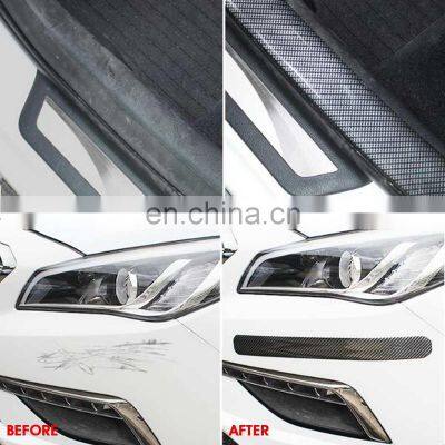 300x3/5/7cm Car Door Sill Guards Strips Protector Anti-scratch Cover Carbon Fiber Rubber Bumper Door Cover Trim Protection