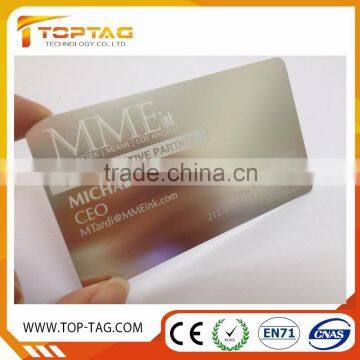 Gold stainless steel metal business cards/metal visiting cards