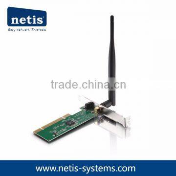 150Mbps Wireless N PCI Adapter, Detachable Antenna