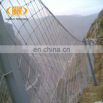 High tensile wire mesh and wire mesh rope for rock fall protect,cover the slope wire mesh