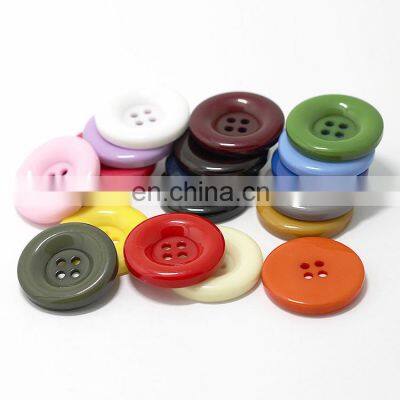 Fancy candy color dyeing new 2/4 hole sewing round resin button