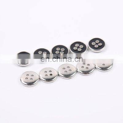 Plastic Flat High Quality Round Fancy ABS Four Holes Enamel  Button