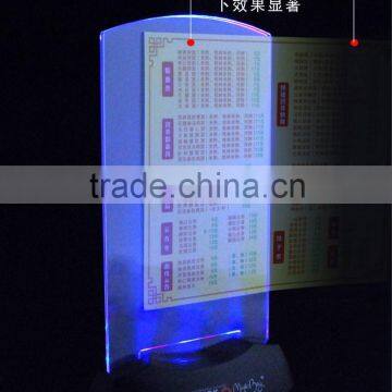Cheap Table Stand Plastic Led Light Acrylic Menu Holder photo-3
