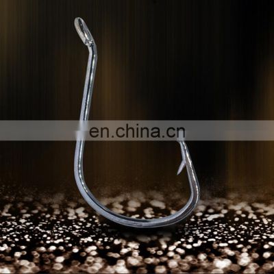 Amazon Black Stainless Steel Ring Hook Saltwater Fishing  Cocked Mouth Cuttlefish Octopus Hook