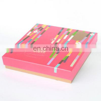 Wholesale paperboard rigid gift box with paper divider for sweets customized