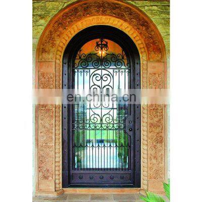 Entry Storm Security Wrought Iron Doors