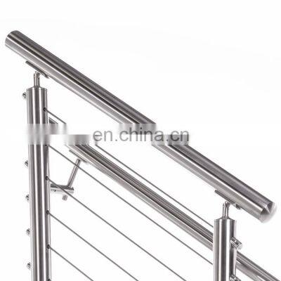 stainless steel outdoor porch stair railing end  house railing designs