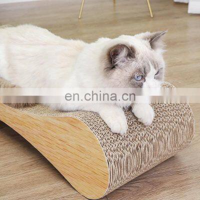 Hot Selling Eco-Friendly Corrugated Paper Cat Scratcher Cardboard Animal Scratching Post photo-2