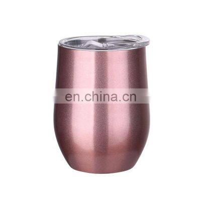 2021 Wholesale Egg Shape Vacuum Double Insulated Wine Tumbler