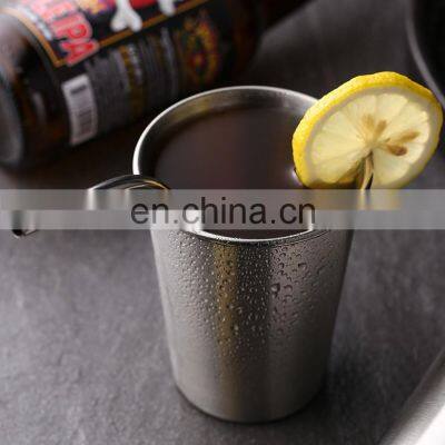 Portable Custom Logo Reusable Premium Beer Tumbler Drinking Kids Stainless Steel Wine Cups photo-5