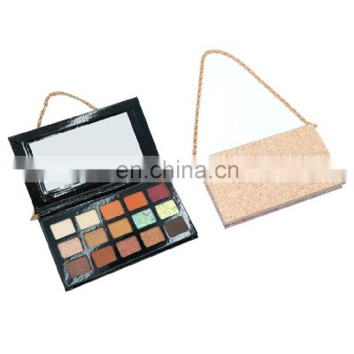 No logo square paint metallic cosmetic palette personalized luxury magnetic empty eyeshadow palette makeup