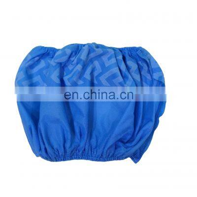 Disposable Medical Overshoes Blue Plastic Boot Covers With Elastic photo-2