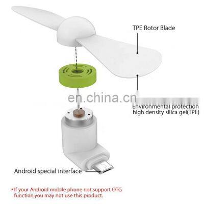 Hot Sale Portable Air Cooling Android Micro Mobile Mini Fan USB photo-4