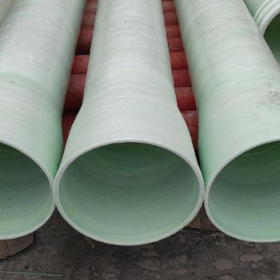 Frp Pipe Fittings Smooth Surface Construction Fiberglass Sewer Pipe