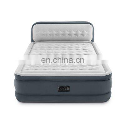 High quality material low MOQ order online king size bed inflatable airbed sleeping intex beds air bed mattress with pump