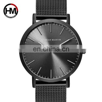 Hannah Martin MX-H-W Private label wristwatch japanese quartz analog luxury steel simple design unisex wristwatch