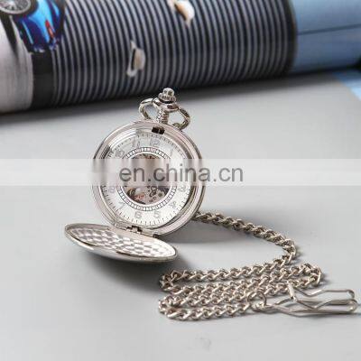 SHUHANG SH03 Classic Skeleton Hand Winding Mechanical Pocket Watches Wristwatch Oem Watch Dial photo-3