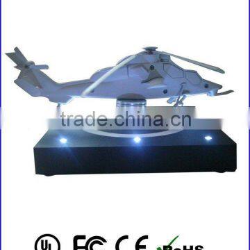 automatic spinning and magnetic floating display for helicopter