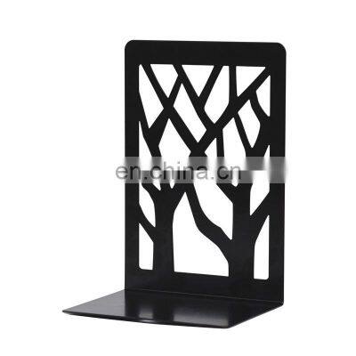 Decorative Laser Cut Iron Metal Book Holder Steel Bookends