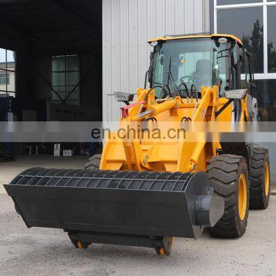 Sale Mini Small Agricultural Farm Wheel Loader 4x4 Wheel Drive With YUNNEI Engine With CE Heating Cabin