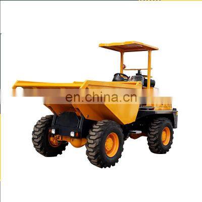 FCY50R tipping type hydraulic steering system 5 ton site track 4wd dump truck