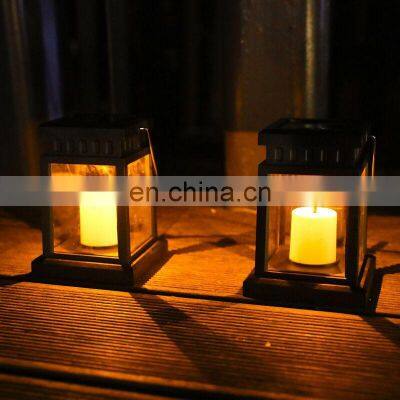 Solar Spotlights Waterproof Outdoor Solar Lantern Lawn Lamp LED Atmosphere Candle Lawn Garden Lights