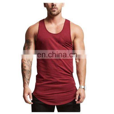 Custom Breathable Cotton Fitness Men Tank top Sports Gym Wholesale Blank Tank Top
