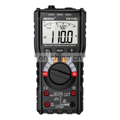 DM100B Wholesale Low Price Pocket Measuring AC DC Voltage LCD Mini Digital Multimeter Voltmeter Tester 10000 Counts Multimeter