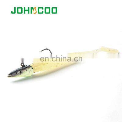 JOHNCOO Jig Head Lure Fishing Lure Soft Bait 2pcs 110mm 10g Wobblers Carp Fishing Soft Lures Silicone Bait Seabass photo-4