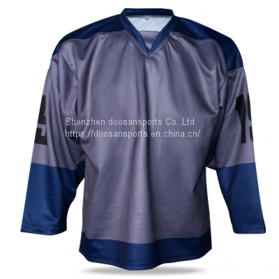 2022 Jersey Hockey Quick-Dry Custom Reversible Hockey And Ice Hockey Jersey Sublimated photo-2