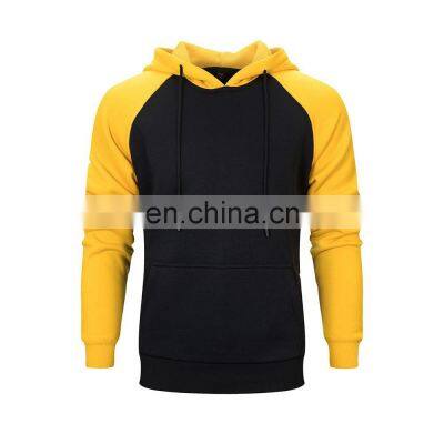 Raglan black Sweatshirt 2022 OEM pullover hoodie custom logo wholesale classic raglan adult jumpers