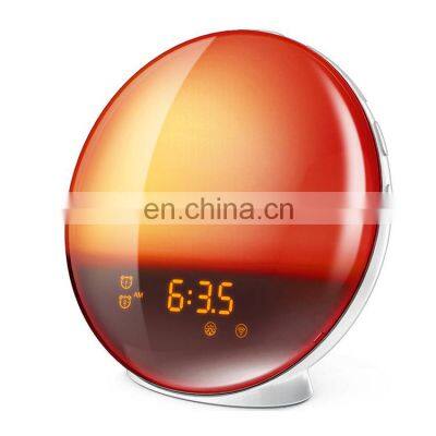 Smart APP Control Mechanical Alarm Clock Light for Sleep with FM Radio