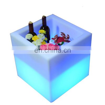 Waterproof Champagne Large Capacity Champagne Whiskey Beverage led Wine Chiller Led Ice Bucket for Party Home Bar