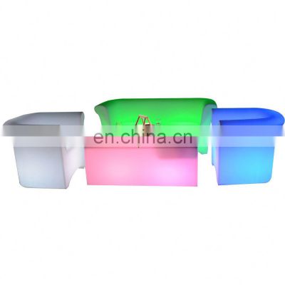 Hot selling factory high quality bar furniture LED light sofa bar chair