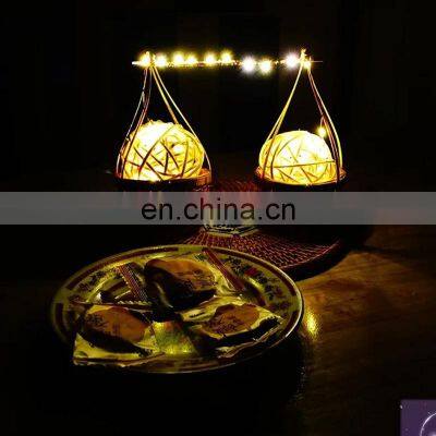 Hot Selling Rattan Table Lamp With Vietnamese Traditional Frames Shape Wicker Lamp Decorative Kid's Room Cheap Wholesale photo-5