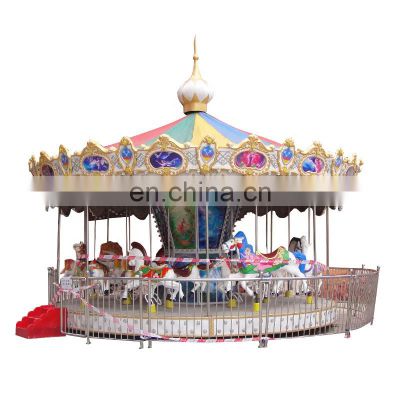 Playground 16 seats kids rides merry go round carousel for sale